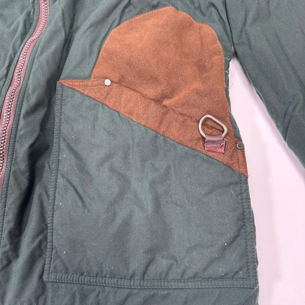 Vintage Remington Hunting Jacket Mens L Green Brown Quilted Shooting Field Coat